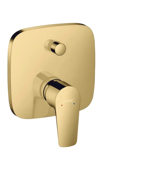 Hansgrohe Talis E Single Lever Manual Bath Mixer For Concealed Installation Gold Polished
