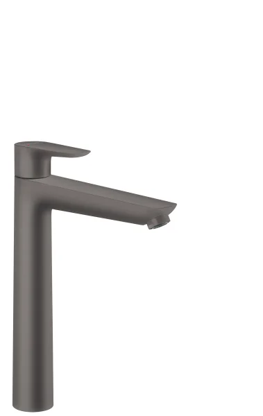 Hansgrohe Talis E Single Lever Basin Mixer 240 With Pop-up Waste Brushed Black Chrome