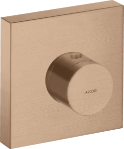 Axor Showersolutions Thermostatic Module 120/120 Square For Concealed Installation Brushed Red Gold