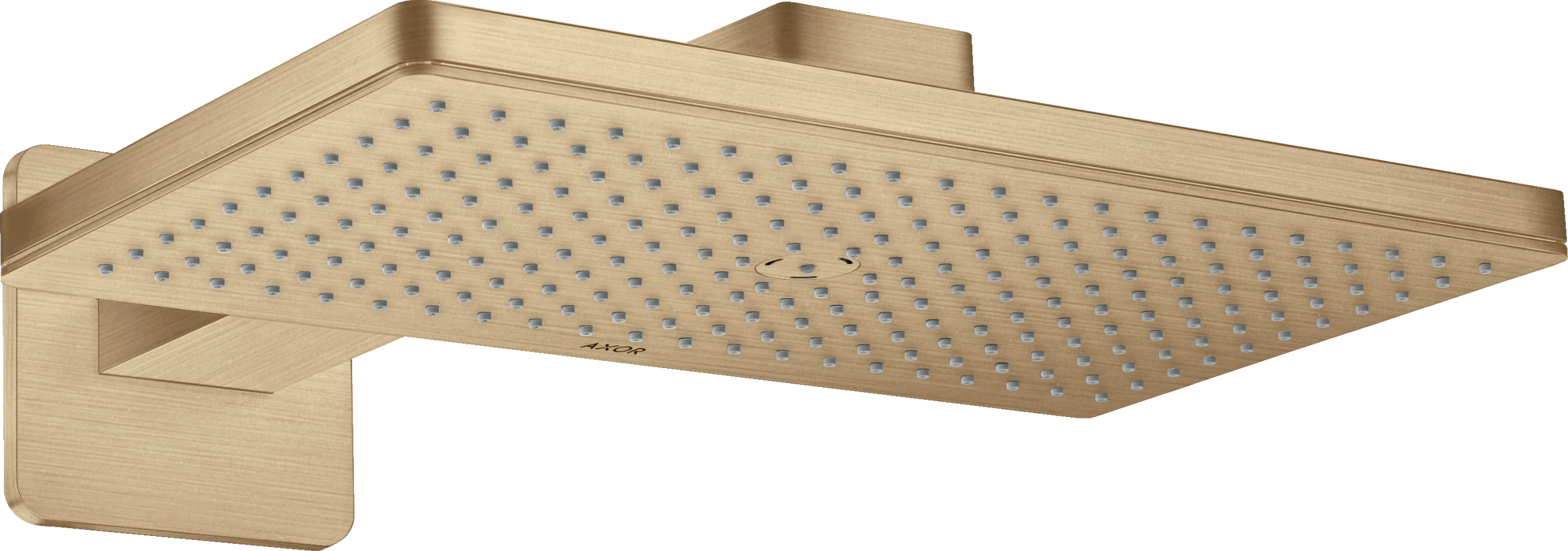 Axor Showersolutions Overhead Shower 460/300 1jet With Shower Arm And Softsquare Escutcheon Brushed Bronze