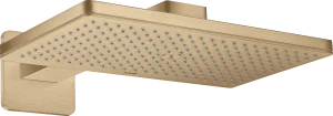Axor Showersolutions Overhead Shower 460/300 1jet With Shower Arm And Softsquare Escutcheon Brushed Bronze