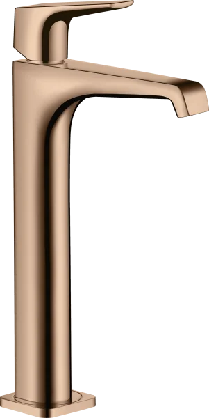 Axor Citterio E Single Lever Basin Mixer 250 With Lever Handle For Wash Bowls Without Waste Polished Red Gold