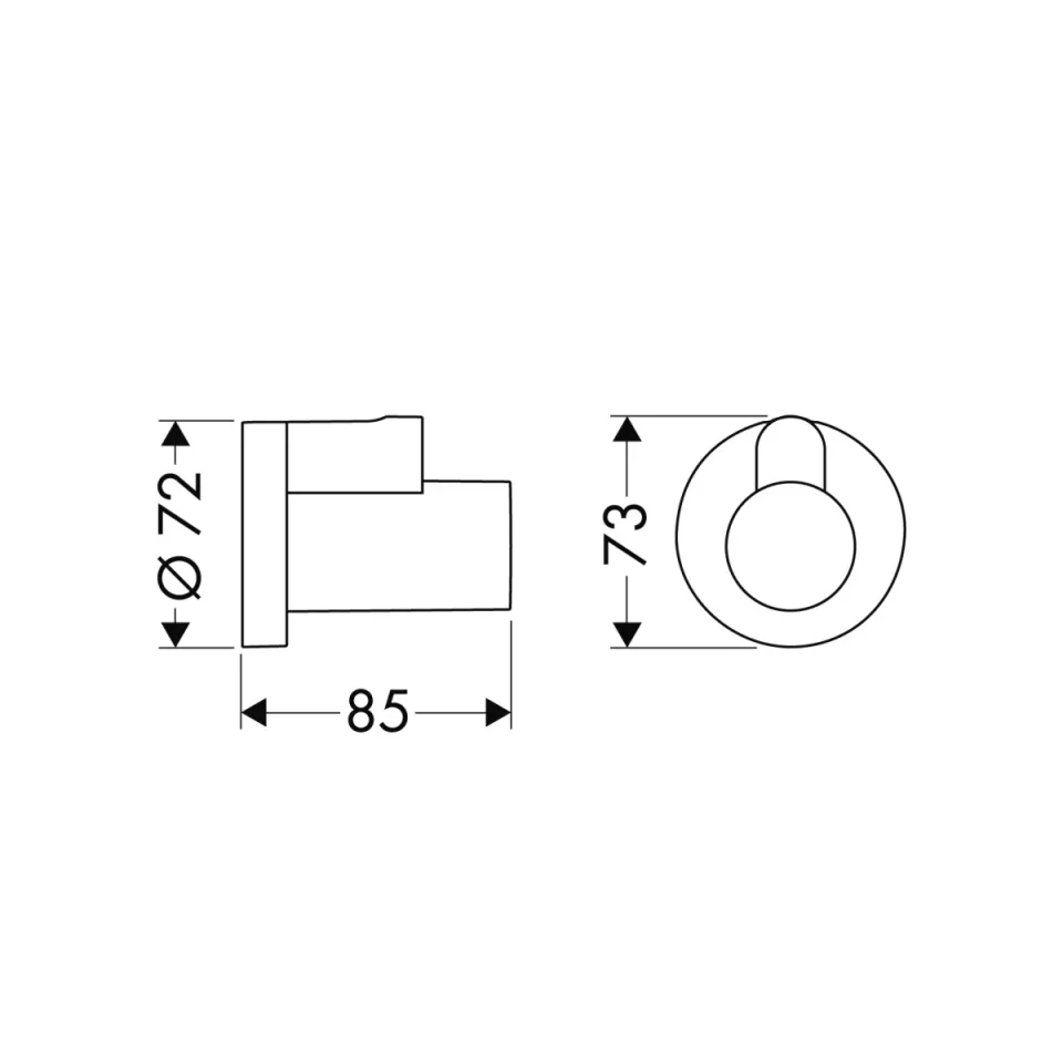 Hansgrohe Flowstar Angle Valve Cover Bbr Brushed Bronze detail view - Image 2