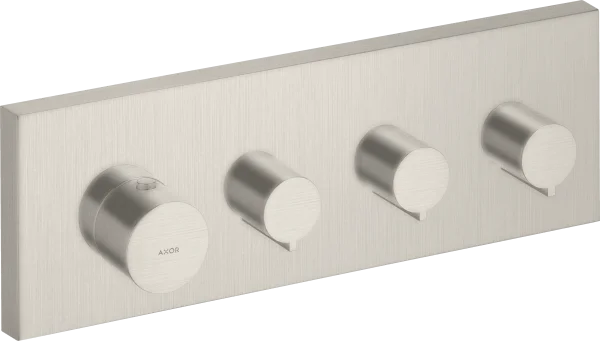 Axor Showersolutions Thermostatic Module 360/120 Square For Concealed Installation For 3 Outlets Stainless Steel