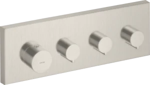 Axor Showersolutions Thermostatic Module 360/120 Square For Concealed Installation For 3 Outlets Stainless Steel