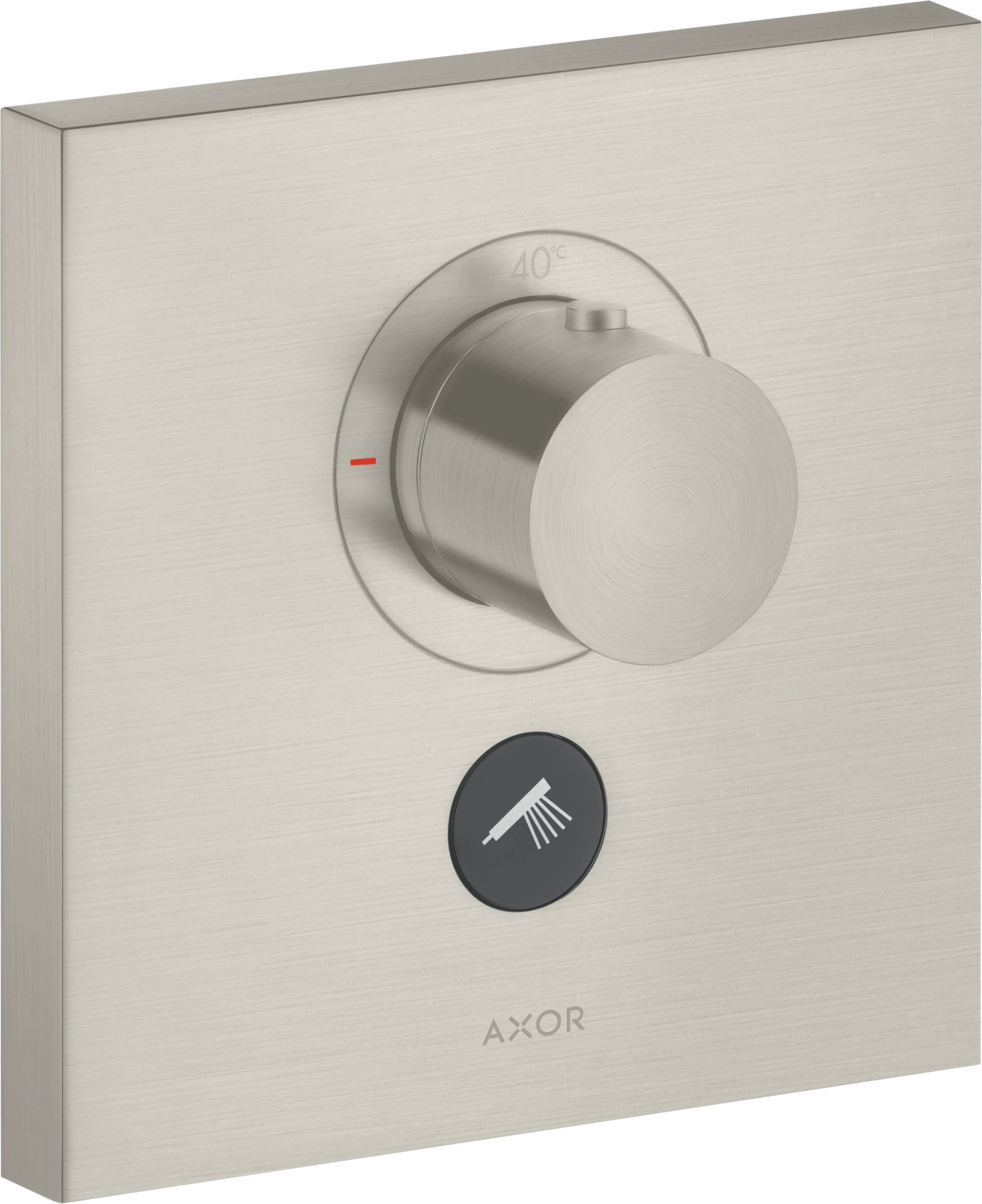 Axor Showerselect Thermostatic Mixer Highflow Square For Concealed Installation For Multiple Outlets Stainless Steel