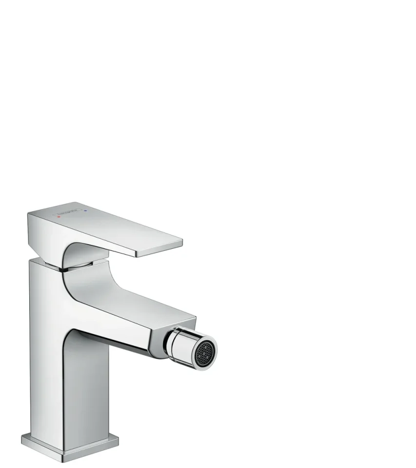 Hansgrohe Metropol Single Lever Bidet Mixer With Lever Handle And Push-open Waste Chrome product image - Image 1