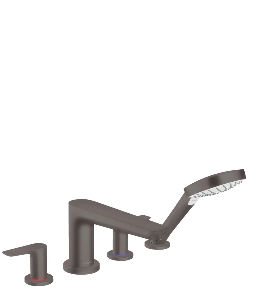 Hansgrohe Talis E 4-hole Rim-mounted Bath Mixer product image - Image 1