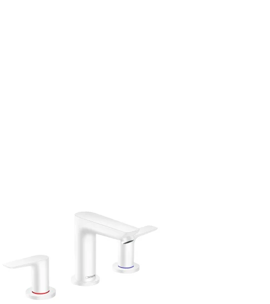 Hansgrohe Talis E 3-hole Basin Mixer With Pop-up Waste Matt White