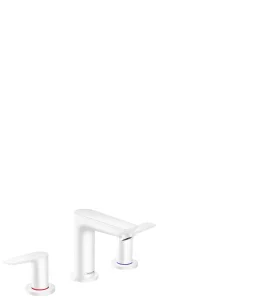 Hansgrohe Talis E 3-hole Basin Mixer With Pop-up Waste Matt White