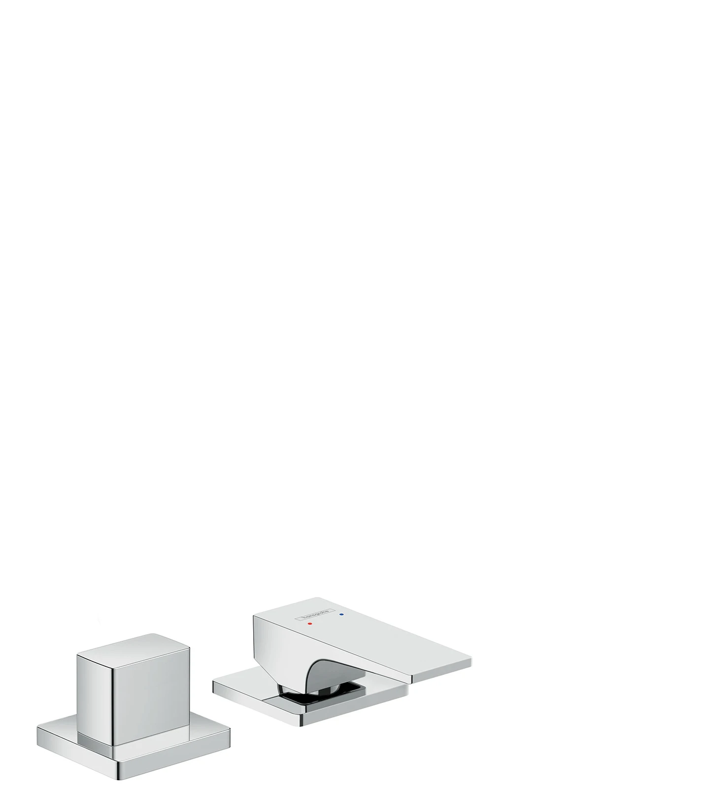 Hansgrohe Metropol 2-hole Rim-mounted Manual Single Lever Bath Mixer With Lever Handle Chrome
