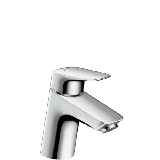 Hansgrohe Logis Single Lever Basin Mixer 70 With Pop-up Waste With 2 Flow Rates Chrome detail view - Image 2