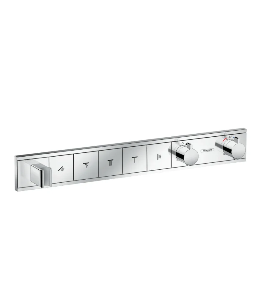 Hansgrohe Rainselect Thermostatic Mixer For Concealed Installation For 5 Outlets Chrome product image - Image 1