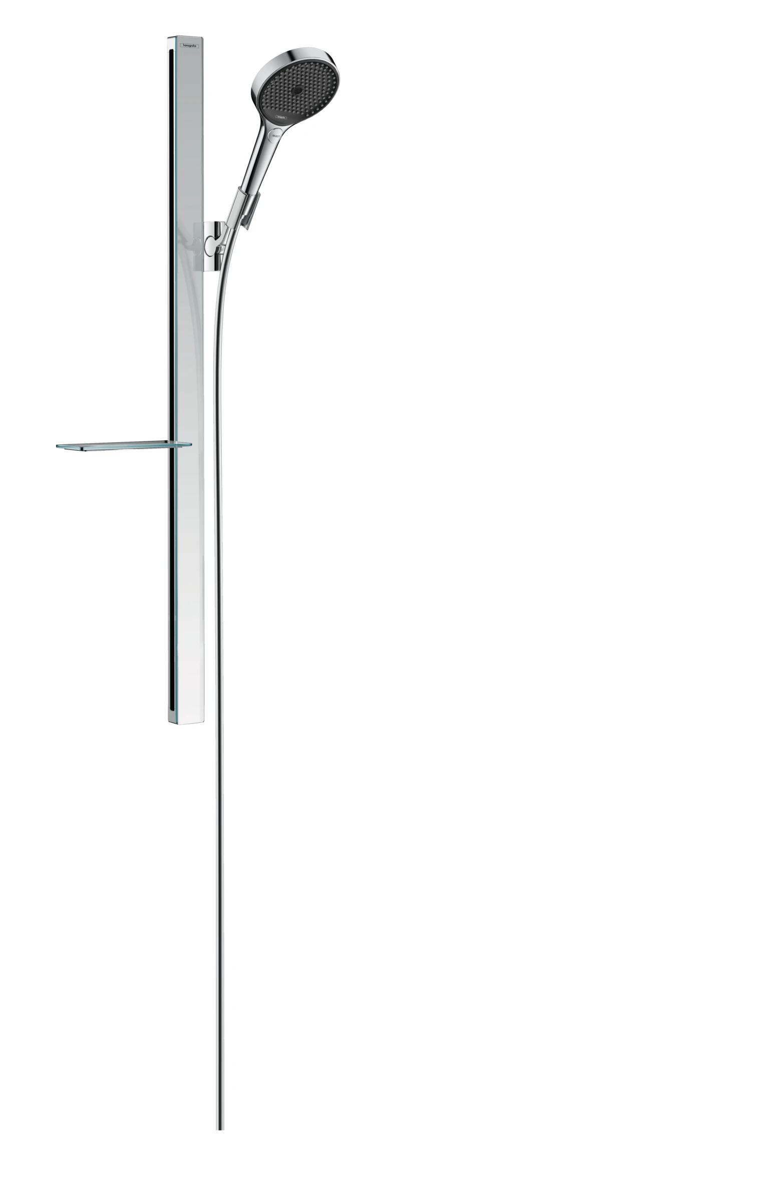 Hansgrohe Rainfinity Shower Set 130 3jet Ecosmart With Shower Bar 90 Cm And Shelf Chrome