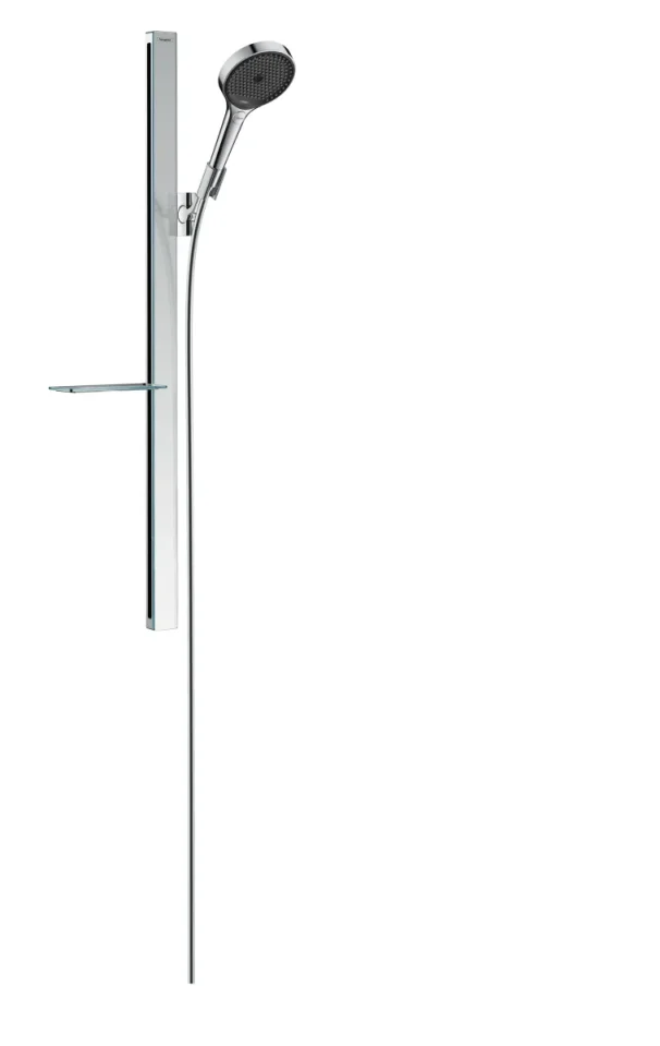 Hansgrohe Rainfinity Shower Set 130 3jet Ecosmart With Shower Bar 90 Cm And Shelf Chrome product image - Image 1