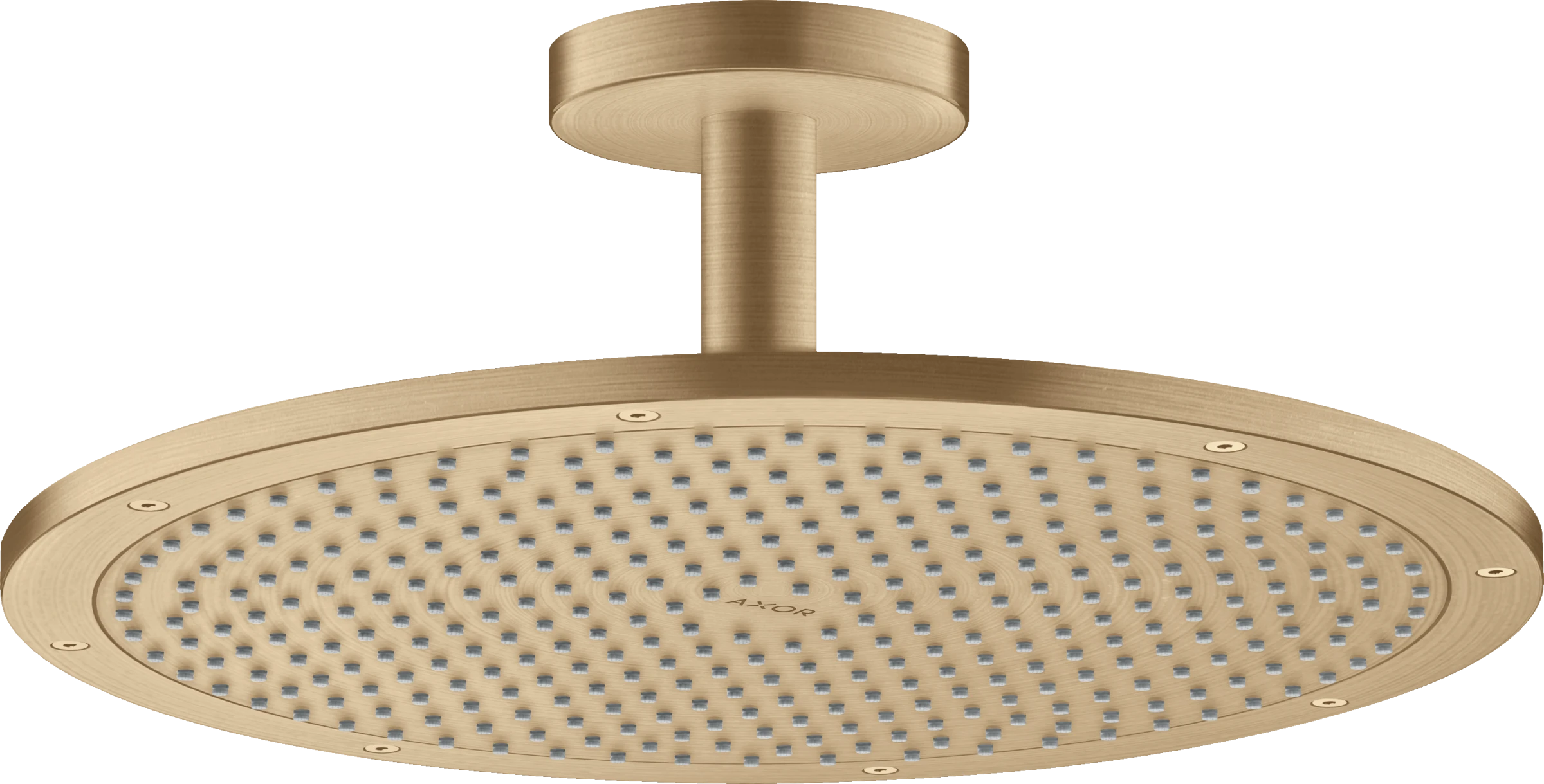 Axor Showersolutions Overhead Shower 350 1jet With Ceiling Connection Brushed Bronze