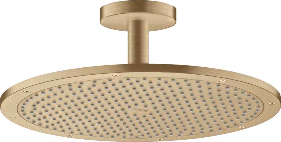 Axor Showersolutions Overhead Shower 350 1jet With Ceiling Connection Brushed Bronze product image - Image 1