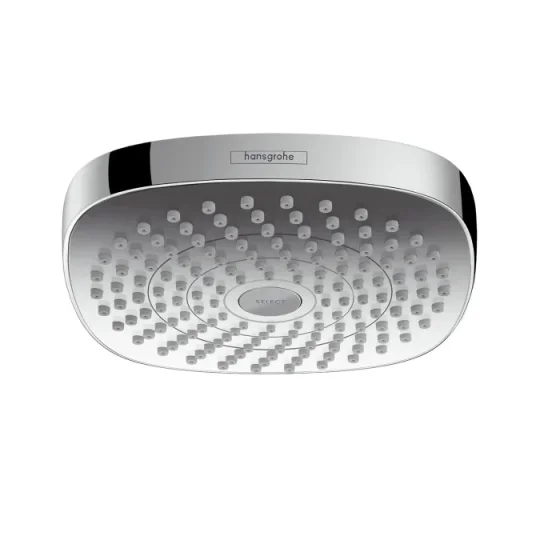 Hansgrohe Croma Select E Overhead Shower 180 2jet Ecosmart Chrome detail view - Image 2