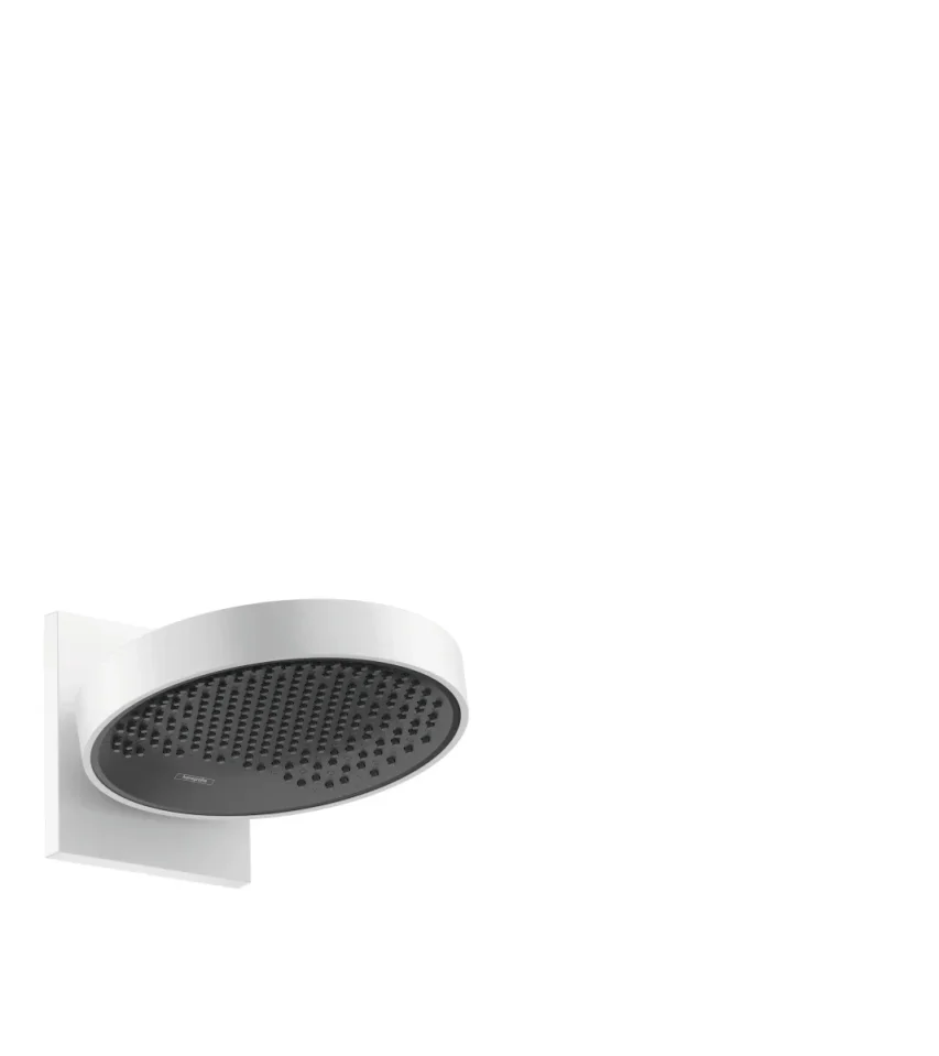 Hansgrohe Rainfinity Overhead Shower 250 1jet With Wall Connector Matt White product image - Image 1