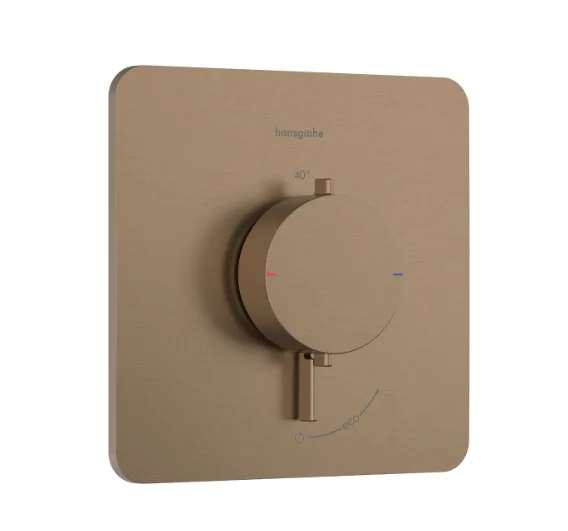 Hansgrohe Ecostat Comfort Q Thermostatic Shower Mixer Concealed 262 X 233 X 168mm Bronze - Brushed