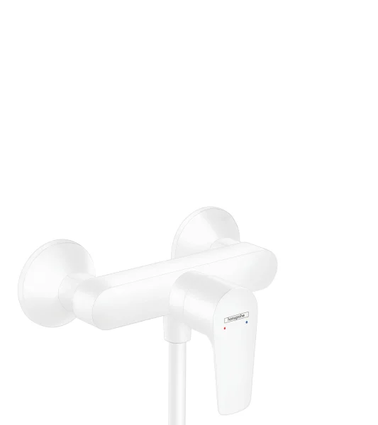 Hansgrohe Talis E Single Lever Manual Shower Mixer For Exposed Installation Matt White