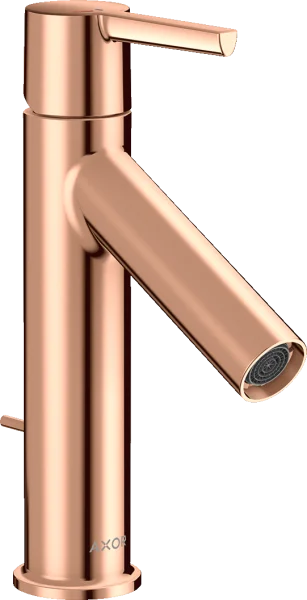 Axor Starck Single Lever Basin Mixer 100 Coolstart With Lever Handle And Pop-up Waste Polished Red Gold