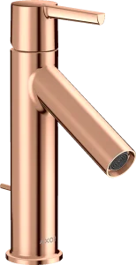 Axor Starck Single Lever Basin Mixer 100 Coolstart With Lever Handle And Pop-up Waste Polished Red Gold