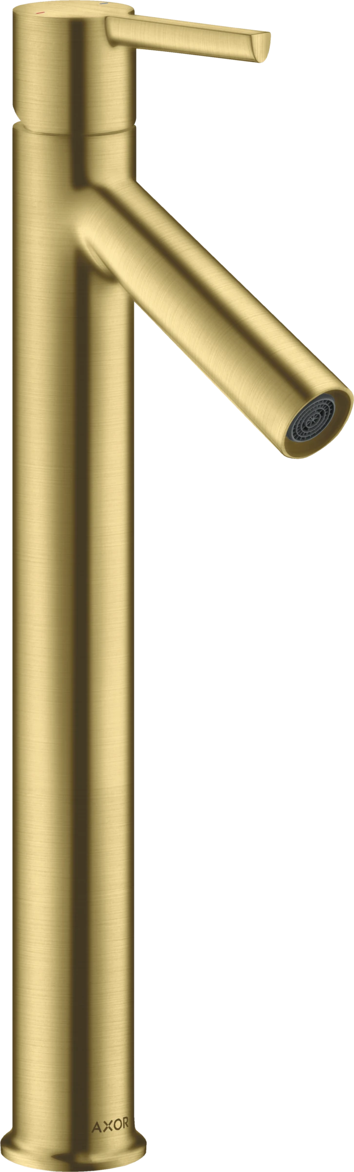 Axor Starck Single Lever Basin Mixer 250 With Lever Handle For Wash Bowls Without Pop-up Waste Brushed Brass