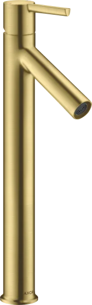 Axor Starck Single Lever Basin Mixer 250 With Lever Handle For Wash Bowls Without Pop-up Waste Brushed Brass
