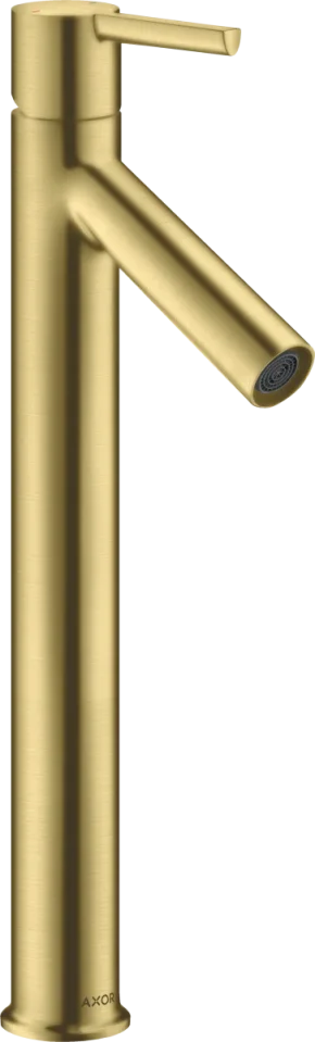 Axor Starck Single Lever Basin Mixer 250 With Lever Handle For Wash Bowls Without Pop-up Waste Brushed Brass product image - Image 1