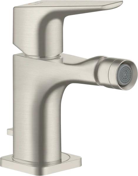 Axor Citterio E Single Lever Bidet Mixer With Lever Handle And Pop-up Waste Stainless Steel