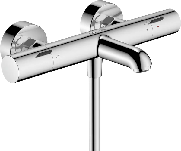Hansgrohe Ecostat Fine Thermostatic Bath Filler Mixer Exposed 366 X 226 X 103mm Chrome