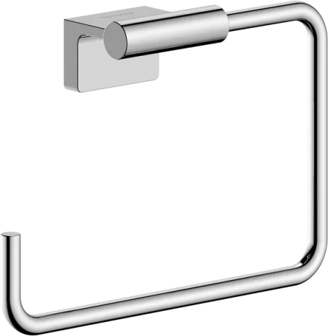 Hansgrohe Addstoris S Towel Ring 140 X 60 X 240mm Chrome product image - Image 1