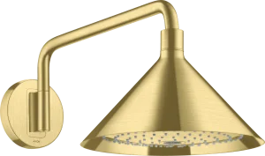 Axor Showers/front Overhead Shower 240 2jet With Shower Arm Brushed Brass