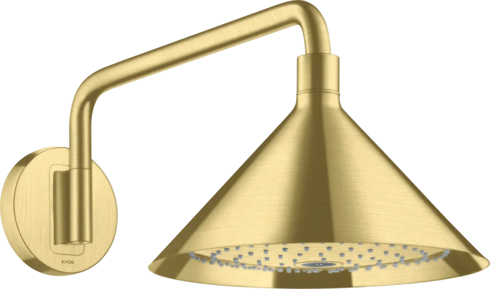 Axor Showers/front Overhead Shower 240 2jet With Shower Arm Brushed Brass product image - Image 1