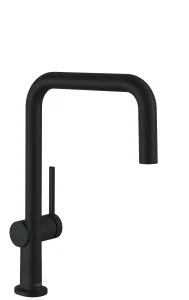 Hansgrohe Talis M54 Single Lever Kitchen Mixer U 220, Single Spray Mode Matt Black