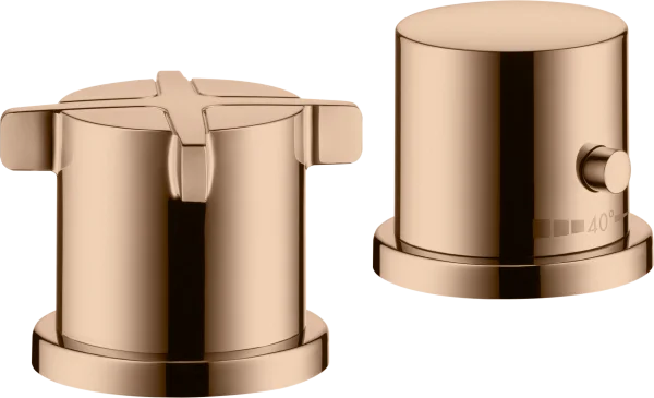 Axor Citterio E Thermostatic Bath Filler Concealed 130 X 110 X 87mm Rose Gold/gold - Polished