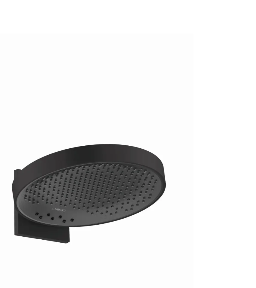 Hansgrohe Rainfinity Overhead Shower 360 3jet With Wall Connector Matt Black product image - Image 1