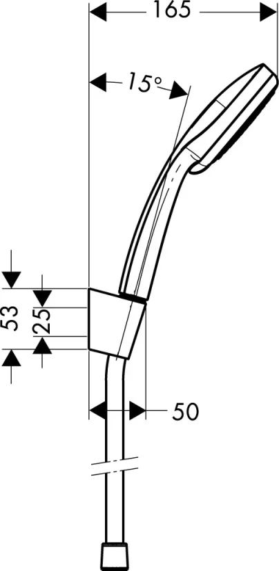 Hansgrohe Croma 100 Porter Sets 301 X 190 X 90mm Chrome detail view - Image 3