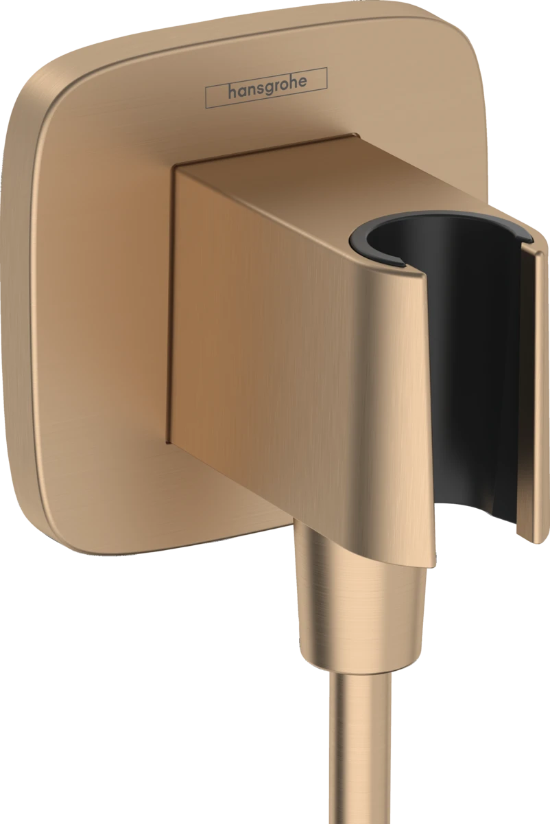 Hansgrohe Fixfit Q Wall Outlet 130 X 110 X 90mm Bronze - Brushed