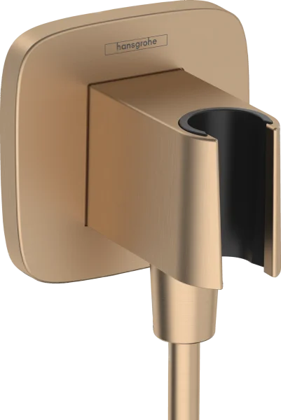 Hansgrohe Fixfit Q Wall Outlet 130 X 110 X 90mm Bronze - Brushed