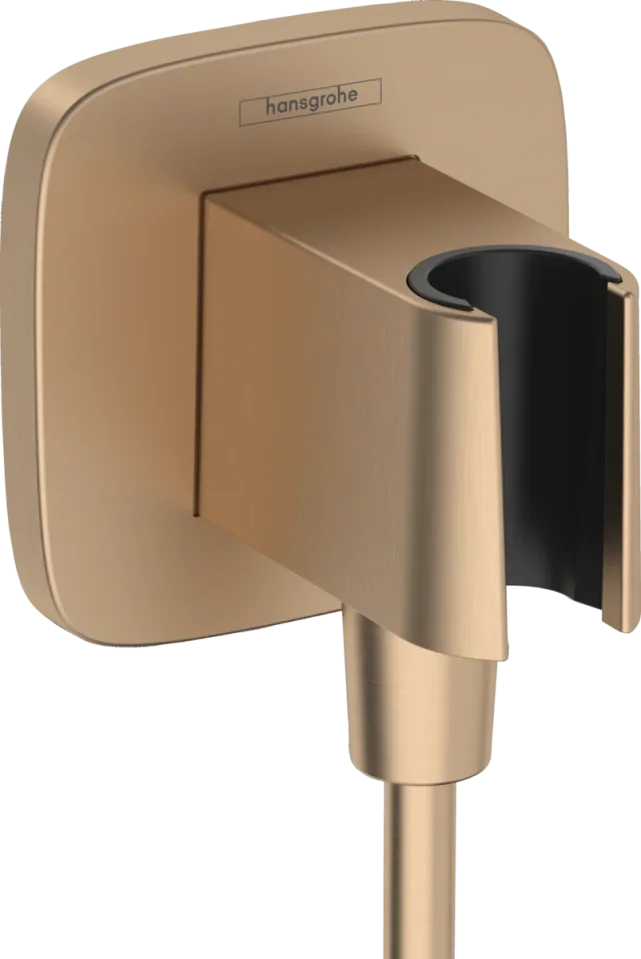 Hansgrohe Fixfit Q Wall Outlet 130 X 110 X 90mm Bronze - Brushed product image - Image 1