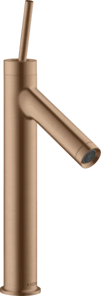 Axor Starck Single Lever Basin Mixer 170 With Pin Handle Without Waste Brushed Red Gold