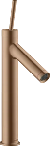 Axor Starck Single Lever Basin Mixer 170 With Pin Handle Without Waste Brushed Red Gold