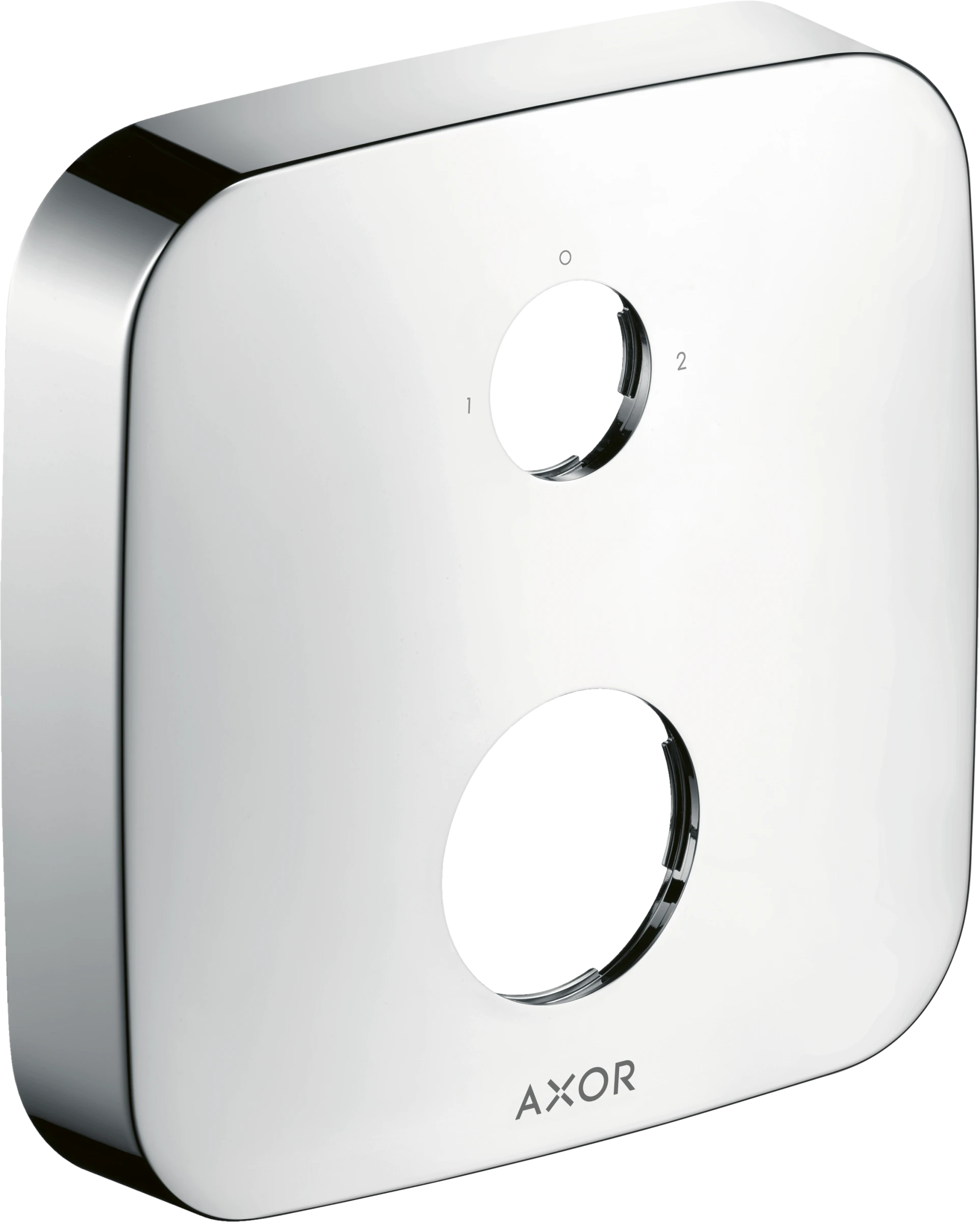 Axor Extension Element Softsquare Two Hole 0-1-2 Polished Black Chrome
