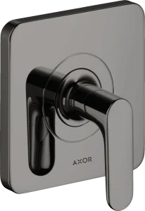 Axor Citterio M Shut-off Valve Finish Set With Lever Handle Polished Black Chrome