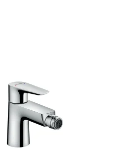 Hansgrohe Talis E Single Lever Bidet Mixer With Push-open Waste Chrome