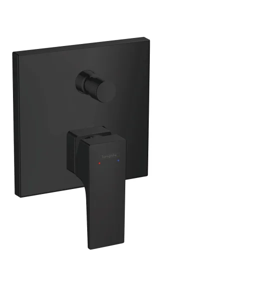 Hansgrohe Metropol Single Lever Manual Bath Mixer For Concealed Installation With Lever Handle Matt Black