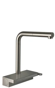 Hansgrohe Aquno Select M81 Single Lever Kitchen Mixer 250 With Pull-out Spout And Sbox, 2 Spray Modes Stainless Steel