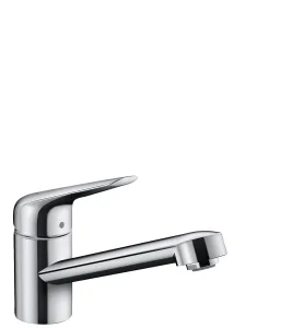 Hansgrohe Focus M42 Single Lever Kitchen Mixer 100 Coolstart, Ecoselection, Single Spray Mode Chrome